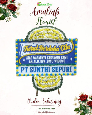 Papan Bunga Duka di Bangun